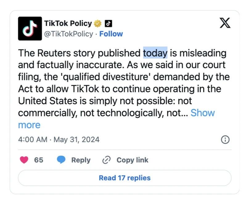 TikTok为其美国用户定制独立推荐算法？TikTok 最新回应来了